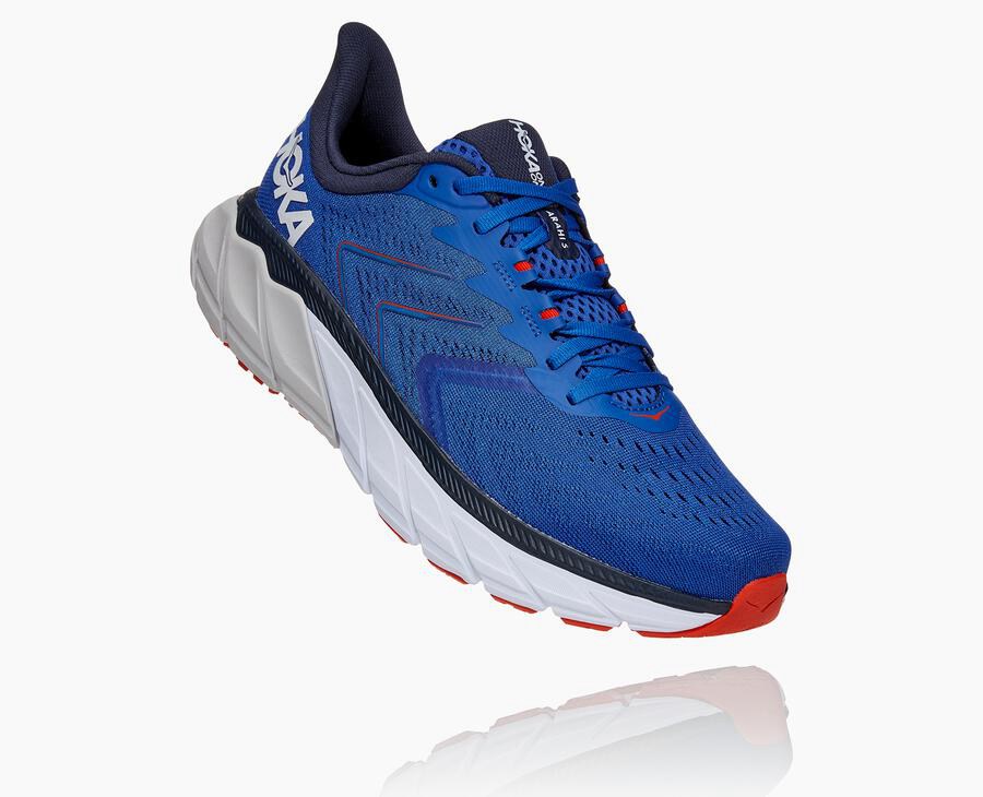 Hoka Mens Running Shoes NZ - Hoka One One Arahi 5 Blue (OMR216509)